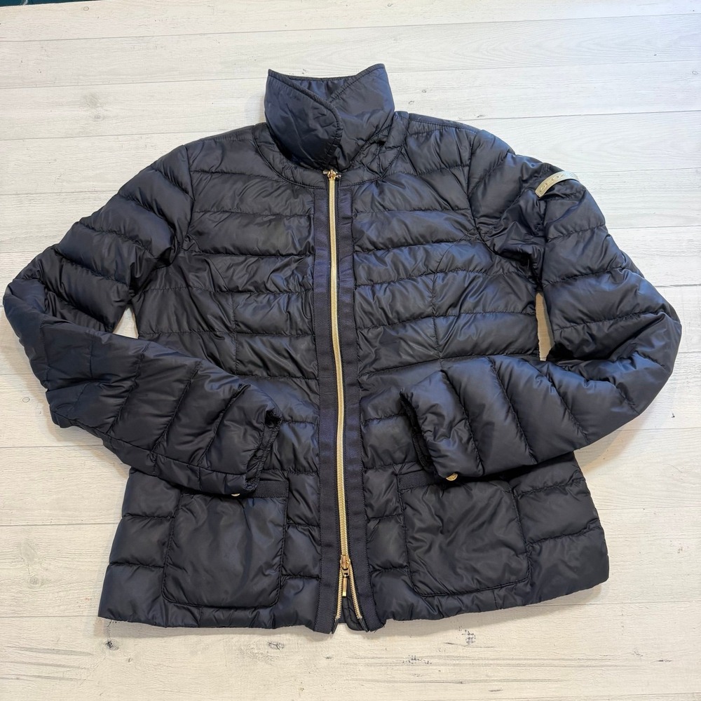 Geox women's navy blue down puffer jacket US size 6‎